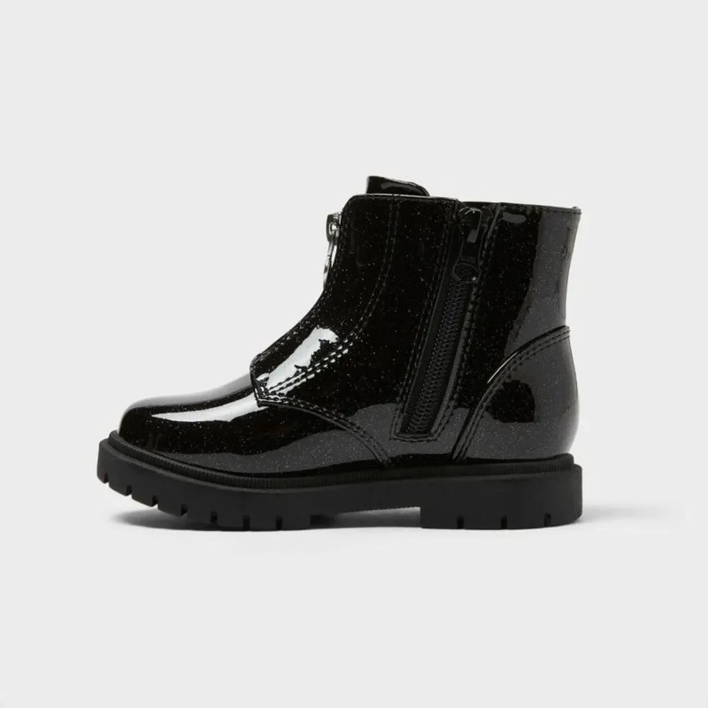 Toddler Girls' Donna Chelsea Boots - Cat & Jack Black 7T